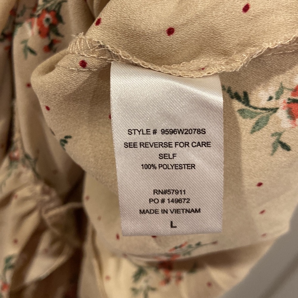 Superfoxx Large Button Down Midi Floral And Polka… - image 8